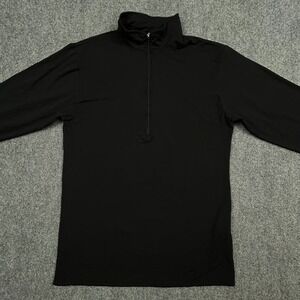 VTG Performance Bicycle 1/2 Zip Pullover Mens M Black Cycling Top USA Made 90s